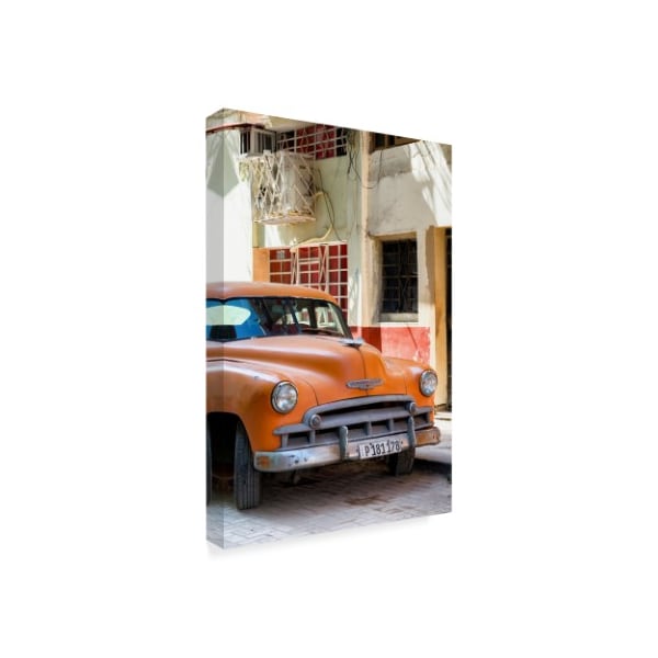 Philippe Hugonnard 'Orange Chevrolet Of Havana' Canvas Art,22x32